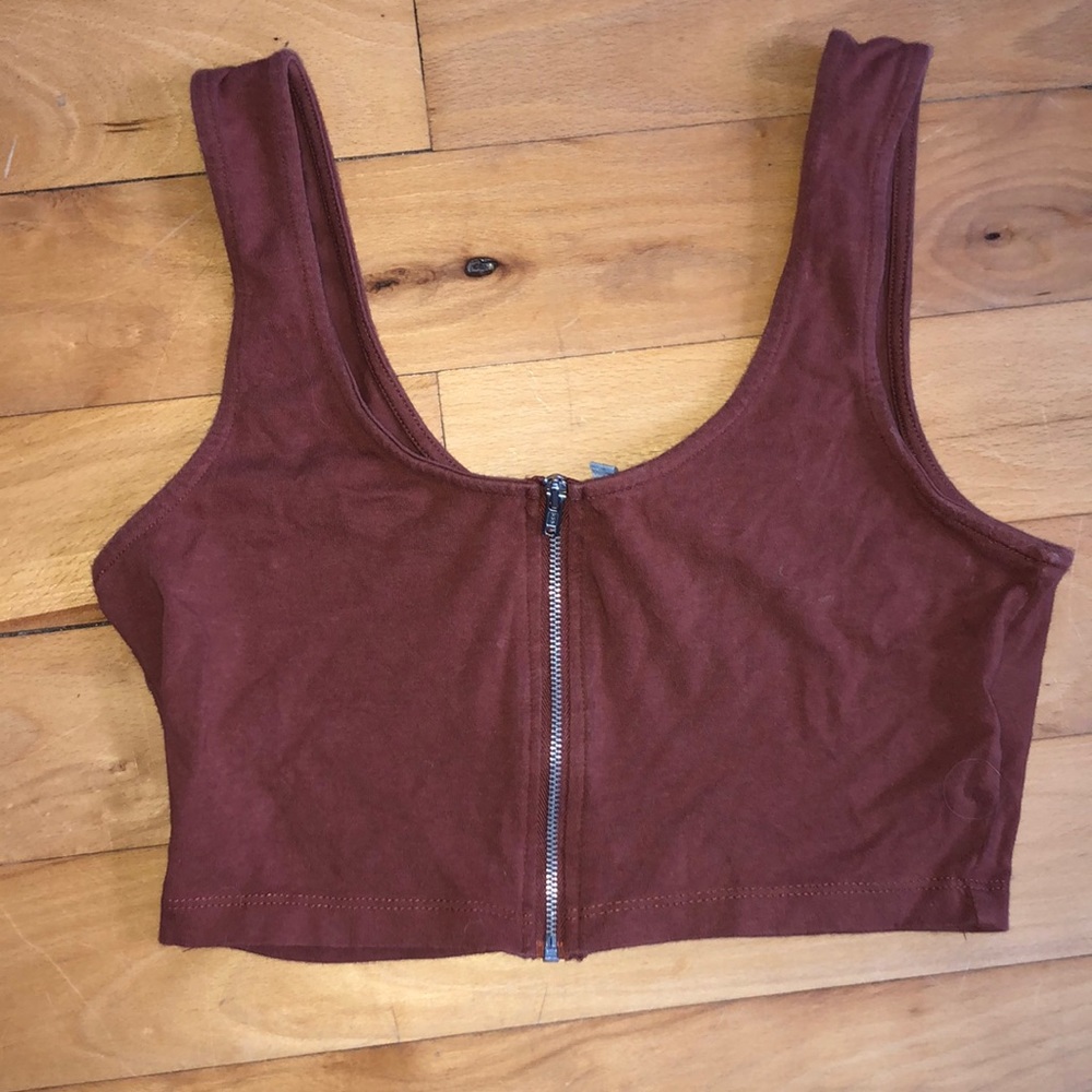 Zip up crop top!